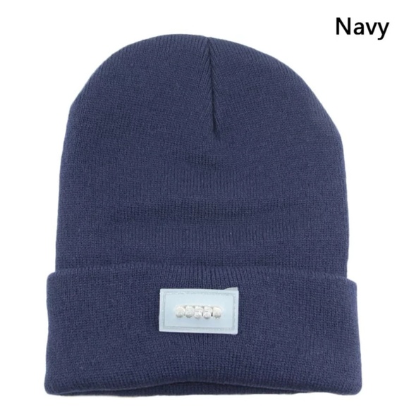 LED Joggers Cycling Runners Outdoors Knit Beanie - Picture 7 of 8